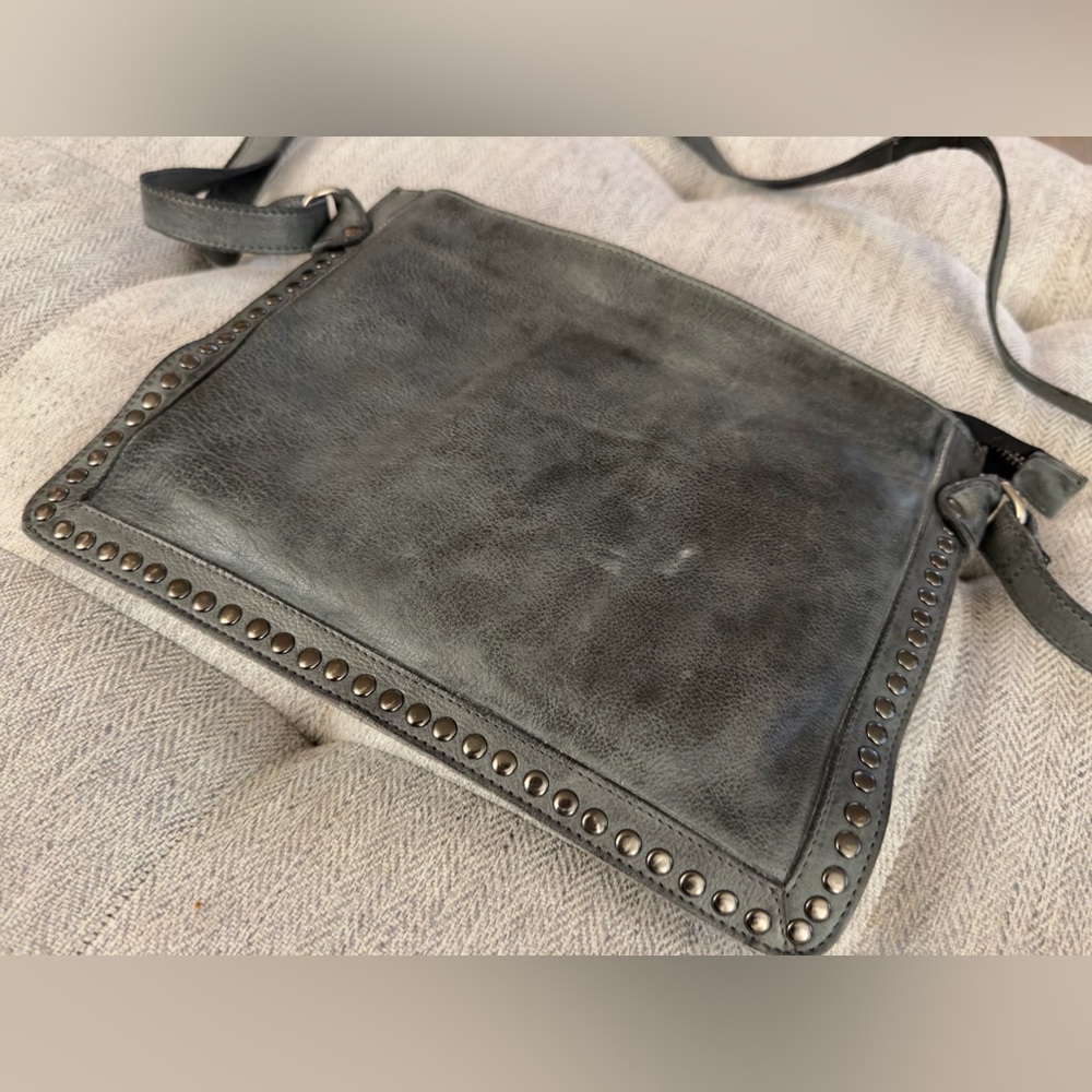 Latico Leathers Gray Gabriel Studded Crossbody Bag - Picture 3 of 4